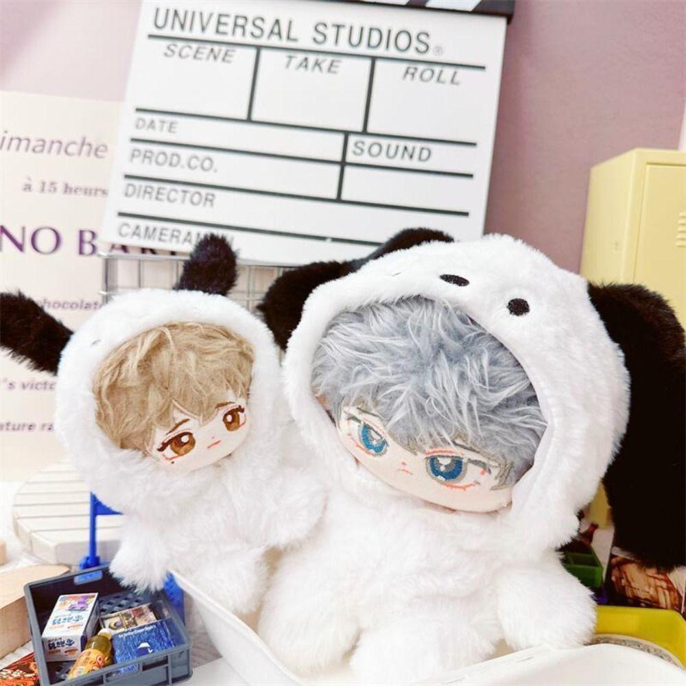Fashion Doll Hoodies Dog Animal Doll Fur Coat  10/20cm Doll Clothes/Cotton Stuffed Dolls