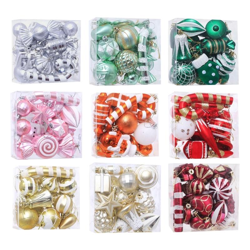 16 STÜCKE Bunte Kunststoff Weihnachtsbaumschmuck Bruchsicher Tragbar Hängeornament Für Kinder Und Haustiere