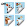 Christmas Window Clings Cling Santa/Snowman/House/ Tree Patterns Print Waterproof Party Supplies PVC Decorative Static Sticker for Glass Doors