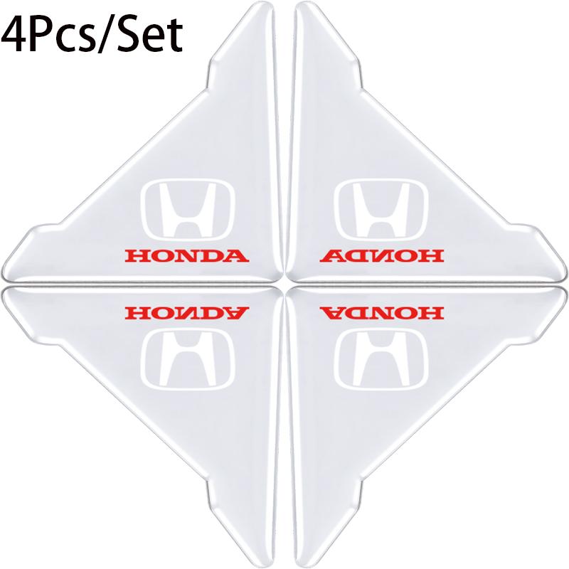 

4PCS Car Door Anti-collision Corner Protectors Stickers Accessories For Honda Civic FIT Accord Prelude CRV 5th City CRZ CRX Jazz прозорий