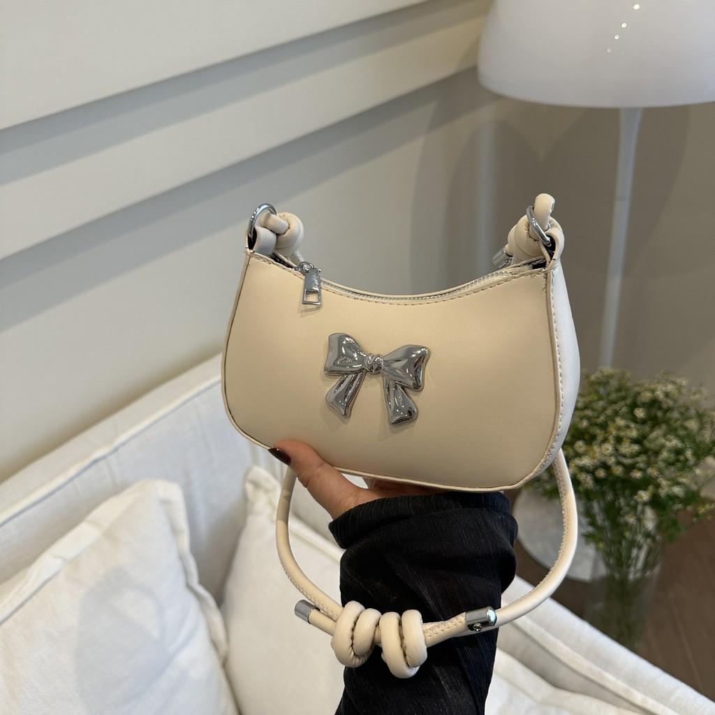 Pu Material Small Square Bag With Zip Closure For Daily Casual Street Style
