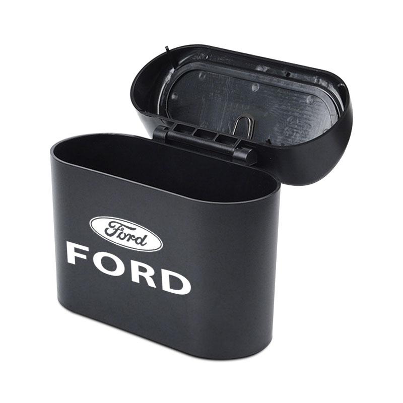 Car Trash Bin Hanging Vehicle Garbage Dust Case Storage Box For Ford Raptor Fiesta Focus 2 3 4 Mondeo Ecosport Mustang Fusion