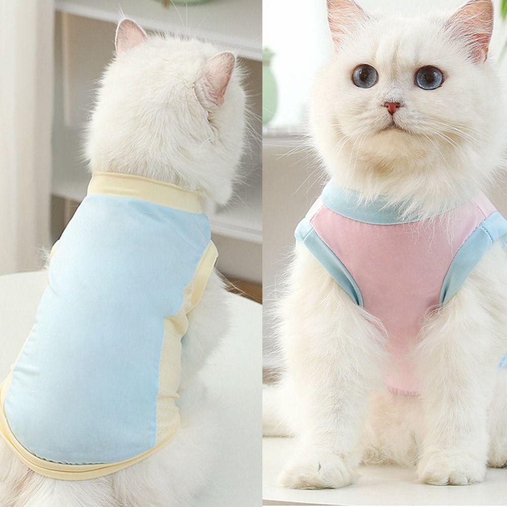 Thin Pet Sunscreen Clothes Sleeveless Cat Ice Silk Shirt Comfortable Dog Cooling Vest  Summer