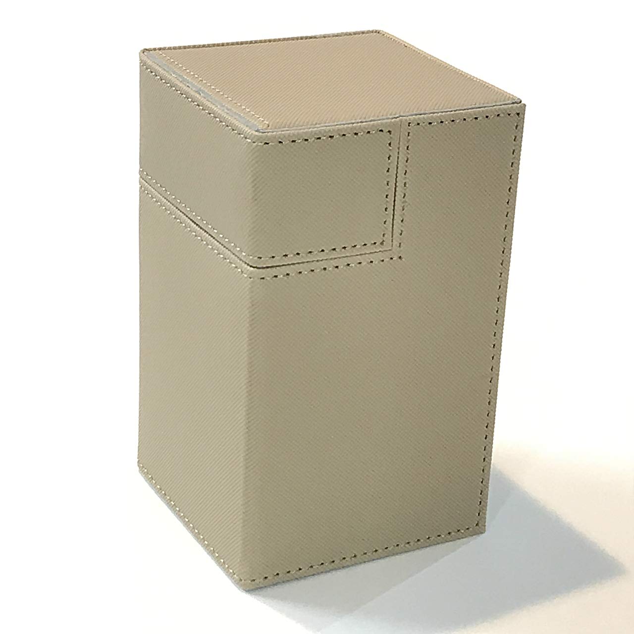 

Trading Card Deck Case Holds 100 Trading Cards PU Card Case Holder Storage Box [Cicogna] Approx. (Type A Khaki)