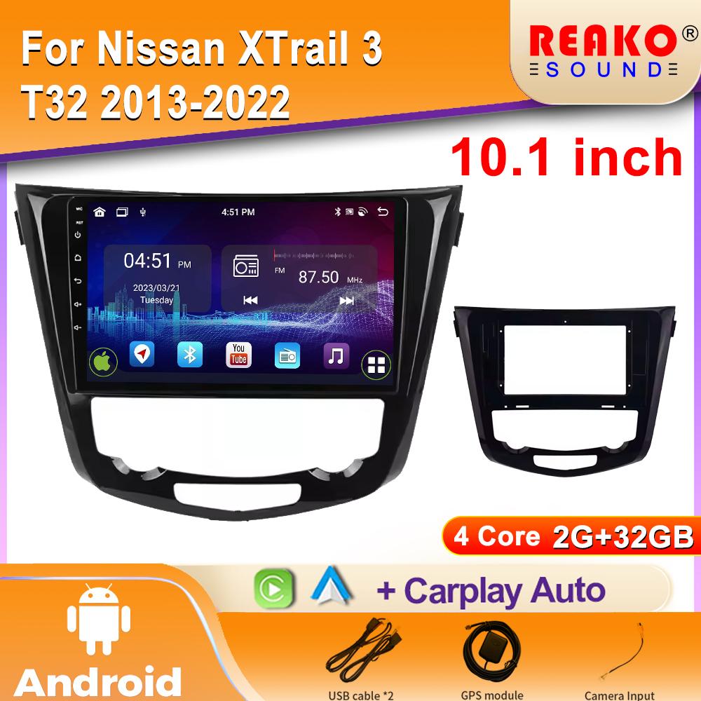 

Автомобільний радіоприймач 2K IPS Android для Nissan XTrail 3 T32 2013-2022 Qashqai 2 J11 Мультимедійний відеоплеєр GPS Carplay Авторадіо 4 core 2GB+32GB carplay