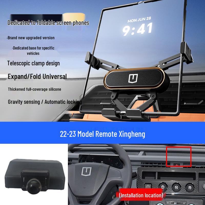 Remote FX Car Navigation Foldable Screen Phone Holder - Air Vent Accessory Bracket