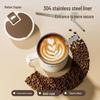 Portable Stainless Steel Mug with Lid, Spoon & Tea Infuser - Multi-Purpose Cup for Tea, Coffee, Milk, or Water.