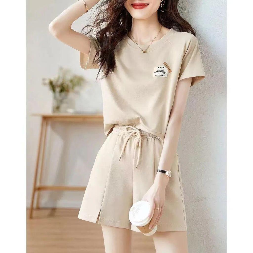 Summer Fairy Casual Shorts & Tee Set for Women - Fresh & Age-Reducing Two-Piece