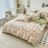 Bedding Four-piece Set Skin-friendly and Comfortable Washed, Sheets Quilt Covers Pillowcases, Sets