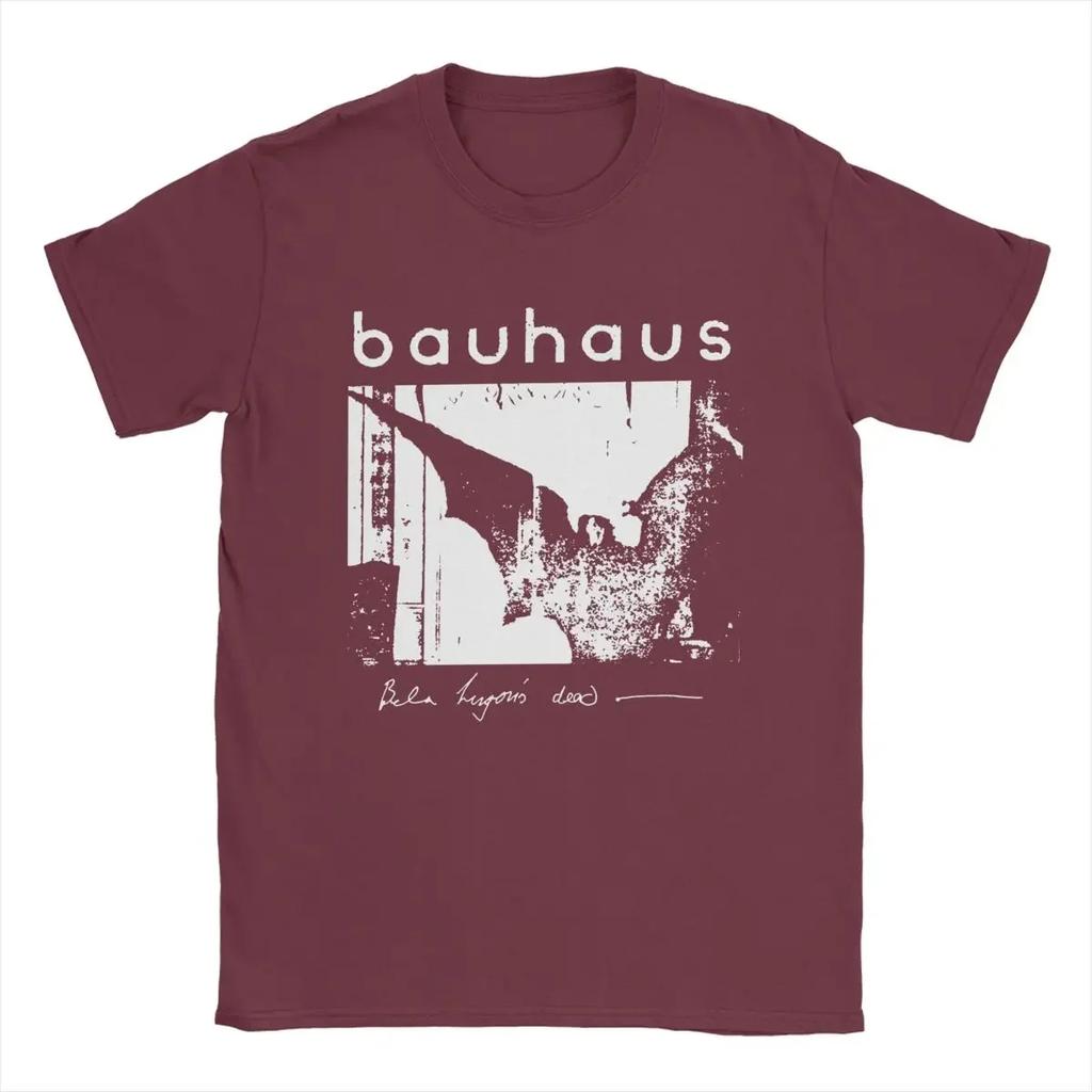 2024 Summer Bauhaus Bat Wings Bela Lugosis Dead T Shirt Men Cotton Amazing Clothing Crew Neck Tee Shirt Short Sleeve Tops Adult