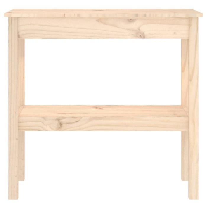 VidaXL Table console 80x40x75 cm Bois massif de pin 814304