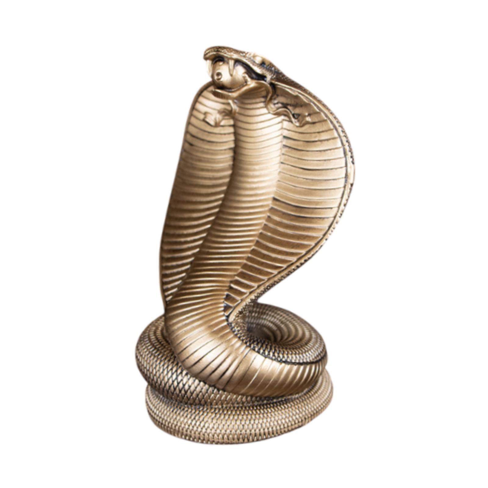 

Snake Statue Resin Home Decor Collectible Multifunctional Desktop Ornament for Living Room Fireplace Party Indoor Bookshelf