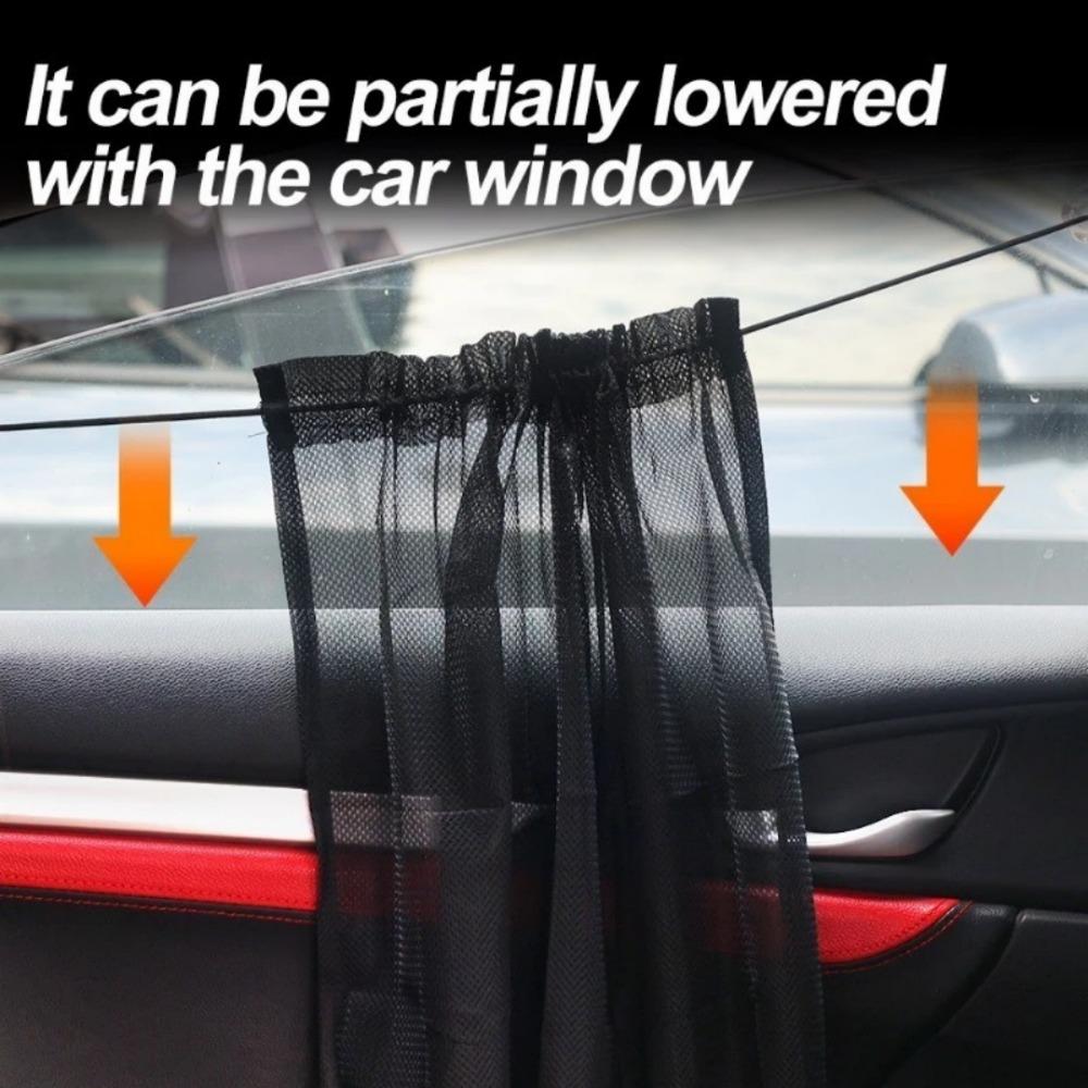 Car Sunshade Front Rear Window Curtain Auto Sun Shade Privacy Sun with Sucker UV Protection Window Shield Car Interior Visor