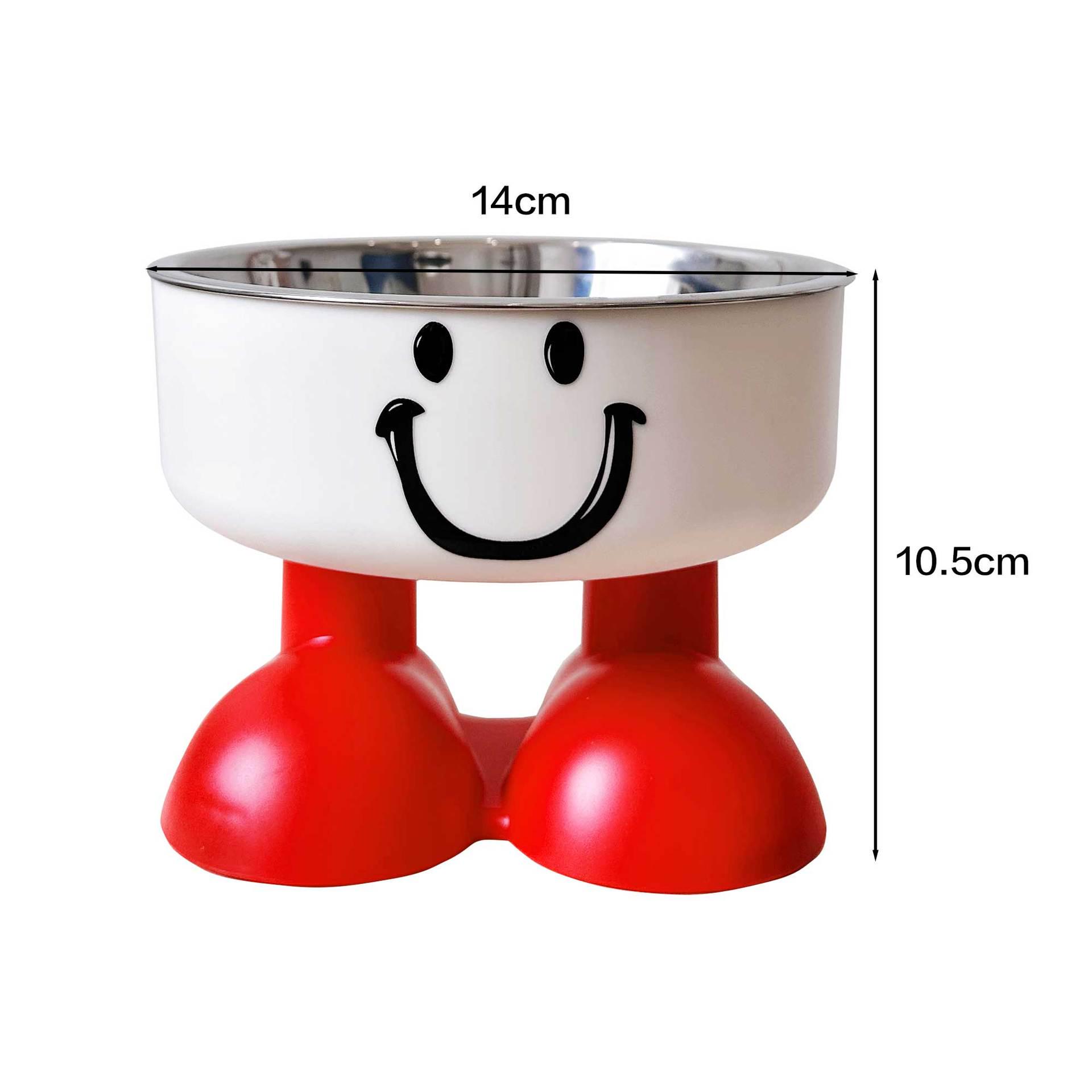 

Pet Bowl with Neck Protection, Anti-Tip Design, High-Legged Base, Stainless Steel for Cats and Dogs. OPP Bag
