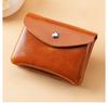 Unisex Solid Vintage Bag Coin Purse Small Wallet Change Purses Zipper Bags Organizer Wallets PU Leather Key Card Holder