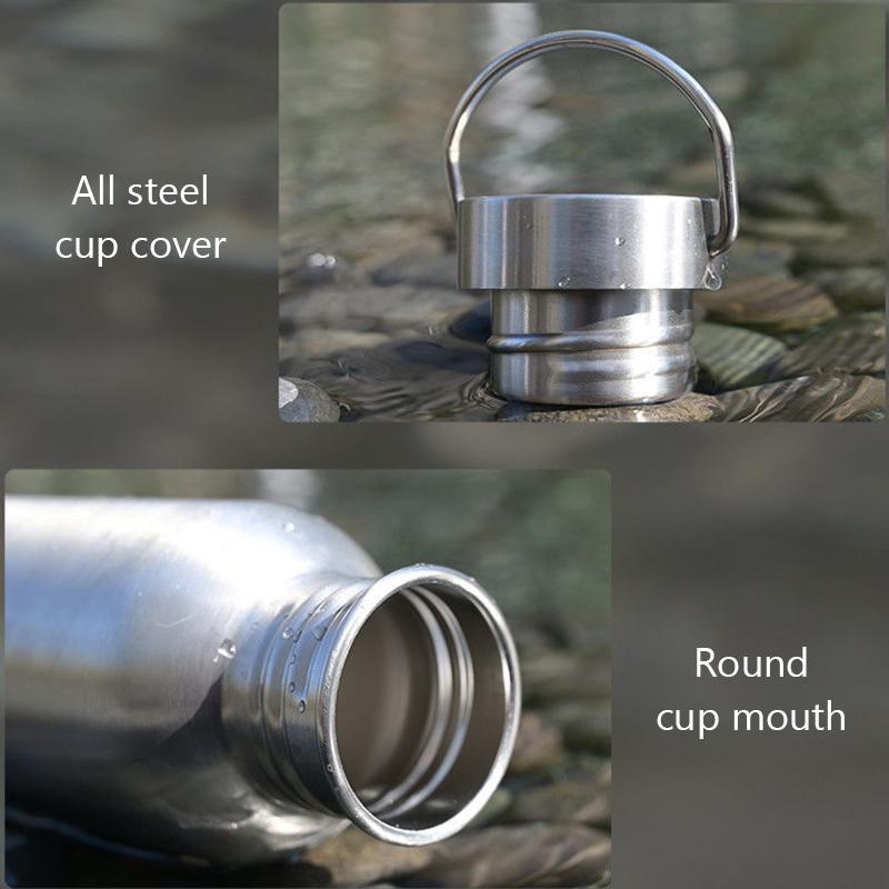 500ml 750ml 1500ml Titanium Waterfles Outdoor Kampeerartikelen Toerisme Sport Fietsen Wandelen Kampeerfles Voedselkwaliteit