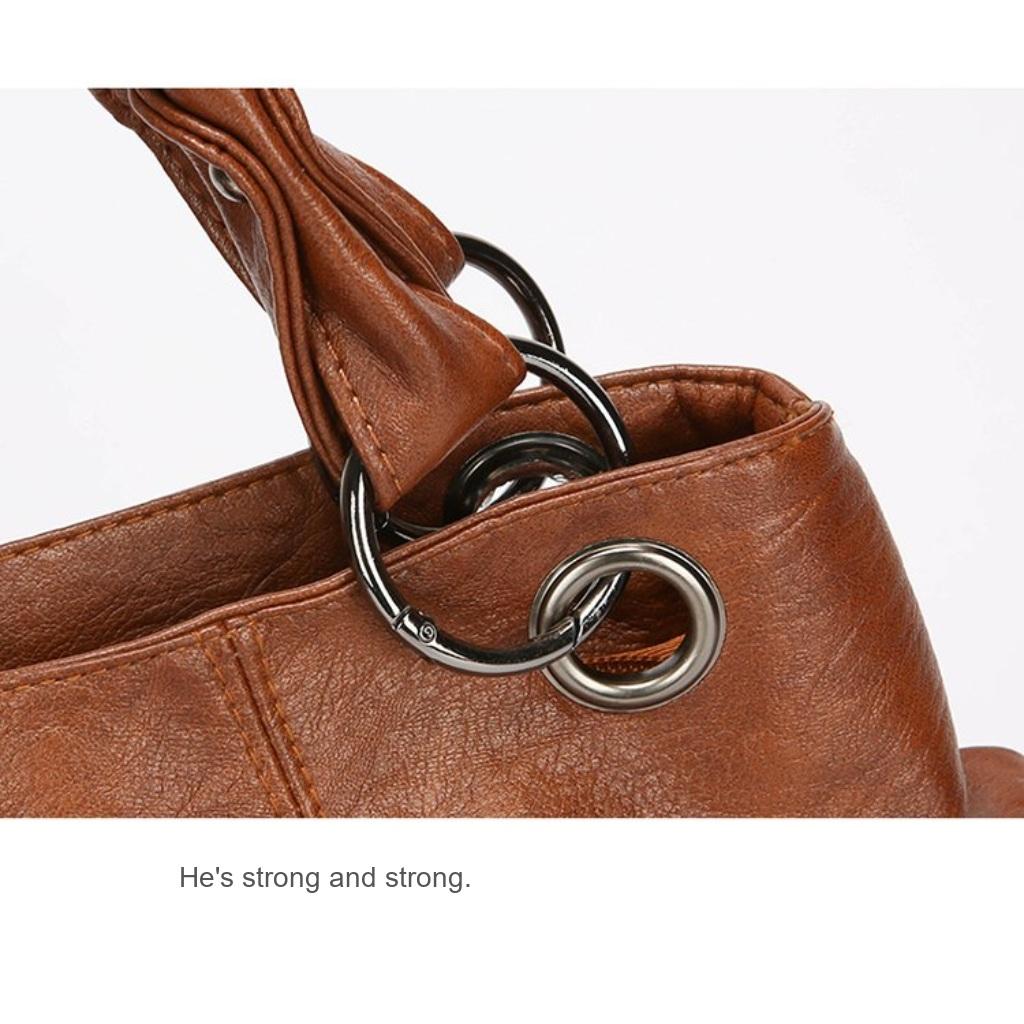 Handbag Women PU Large Capacity Adjustable Strap Daily