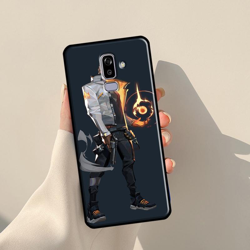 Valorant Game Cover für Samsung Galaxy J4 J6 Plus 2018 A6 A7 A8 A9 J8 J1 2016 A3 A5 J3 J7 J5 2017 Hülle