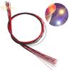 10 Stück 20cm t0603wm gelötete Mikro-Litzendraht-Anschlüsse warmweiß SMD-LED 0603