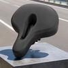 Black Cycle Saddle Textured Padded Bike Comfortable Fit Seat