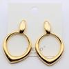European & American Statement Teardrop Earrings, Versatile Simple Fashion with Large Smooth Surface