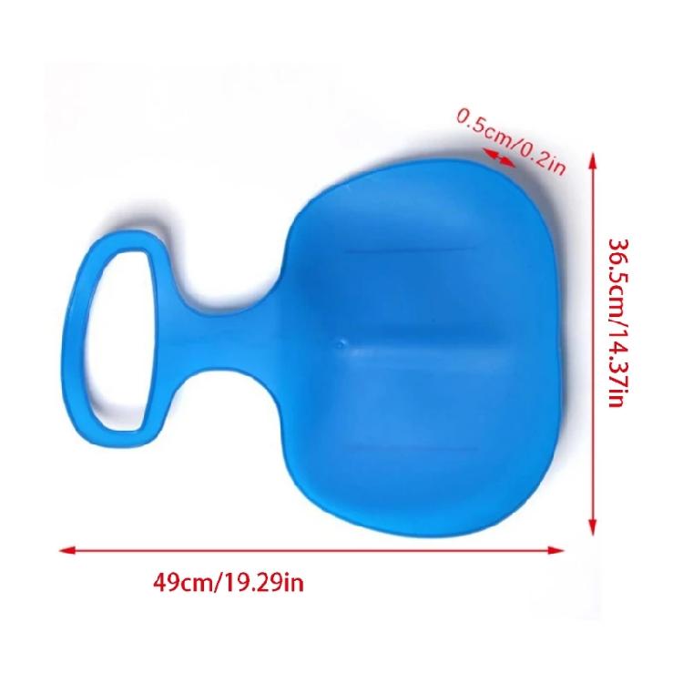 Plastic Grass Toboggan with Large Handle Snowboard Grass Ski Board Portable Sand Grass Board Outdoor Pad Board Toy