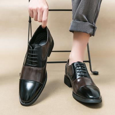 2025 Retro Stil Herren Kleiderschuhe Gemischte Farben Herren Lederschuhe Schnürschuhe Business Rutschfest Casual Herren Oxford Schuhe