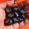 5Pcs Cat Claw D6 Dice Cute Cubic Dices 6 Sides D6 Resin 16mm Standard Polyhedral Dice Set for Tabletop Games Magic The Gathering