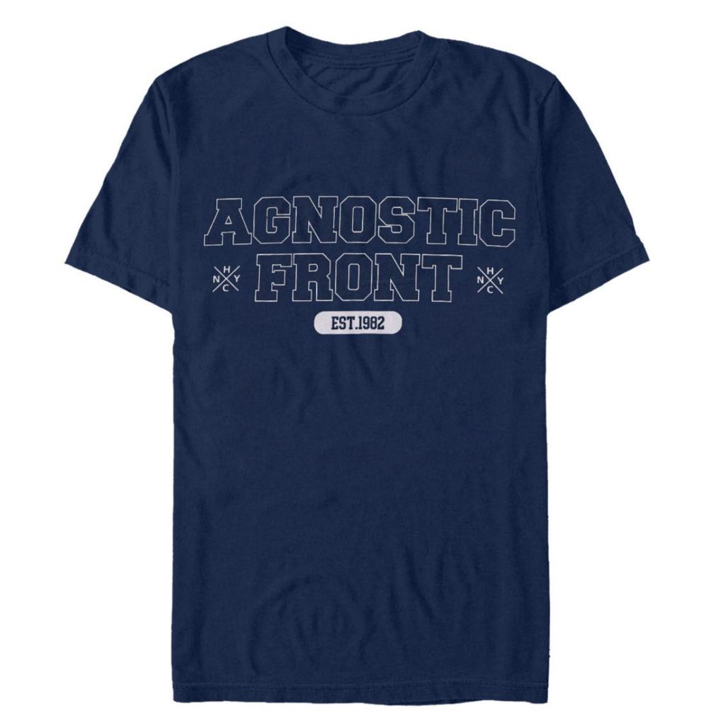 2026 Summer Agnostic Front Graphic Cotton Band Tshirt Unisex Summer Short Sleeve Fashion Brand Tee Luxury Casual Vintage Tees