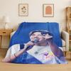 Kpop BBTS Jung Hoseok J Hope Flannel Blanket Soft Warm Throw Blanket for Bedroom Living Room Bed Travel Camping Picnic Gift