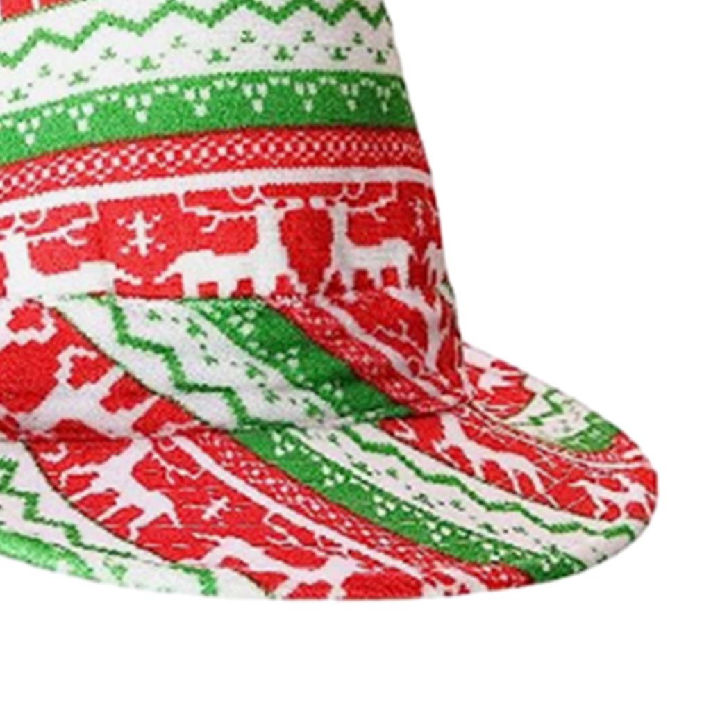 Unisex Fedora Hat Christmas Flat Top Hat Universal Size Holiday Cosplay Party Hat ConcertTour Dressing Novelty Costume