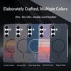 Luxury Matte Frameless Carbon Fibre Wireless Charging Magnetic For Magsafe Case For Samsung Galaxy S25 S24 S23 Plus Ultra Cover