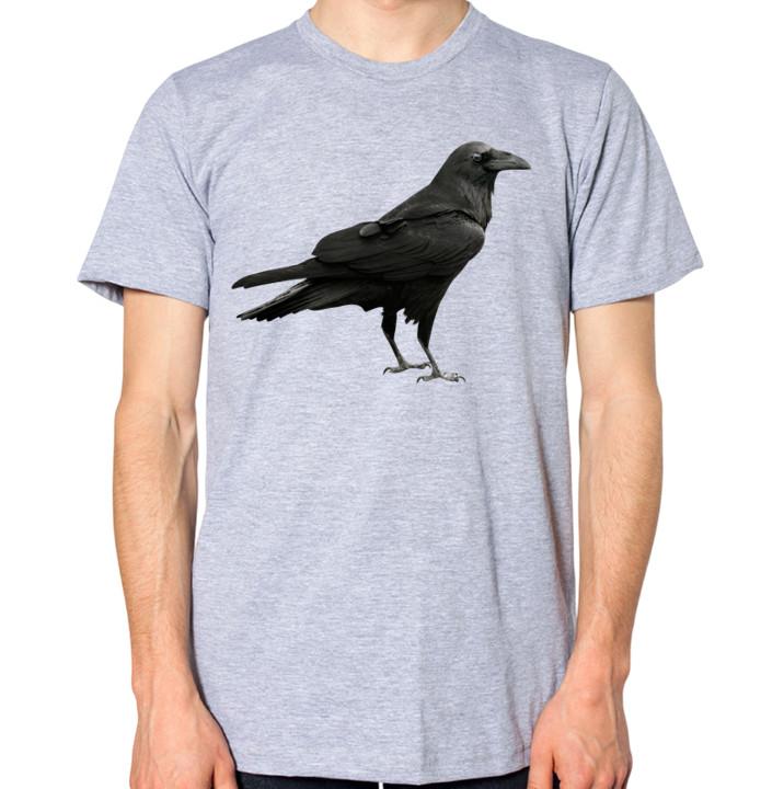 Raven T-Shirt Men Women Unisex Bird Top S