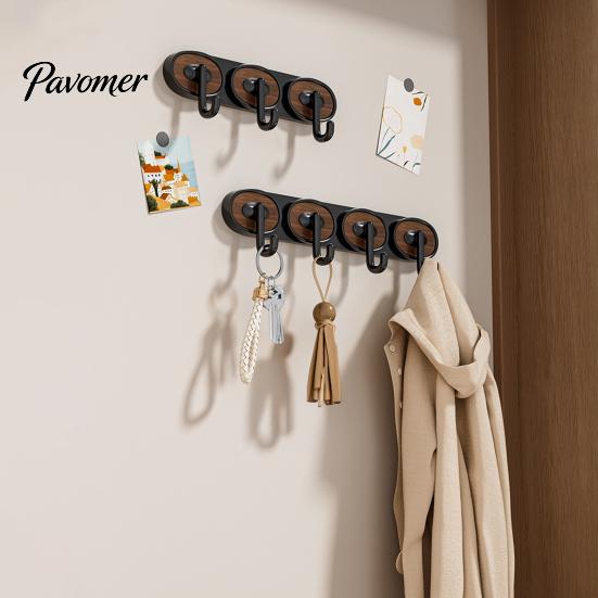 Decorative Storage Hook Adhesive Hook, Load-Bearing Wall Hanger, with High-Adhesive Backing Heavy Duty Retro Style for Bathroom Kitchen Entrance Hall