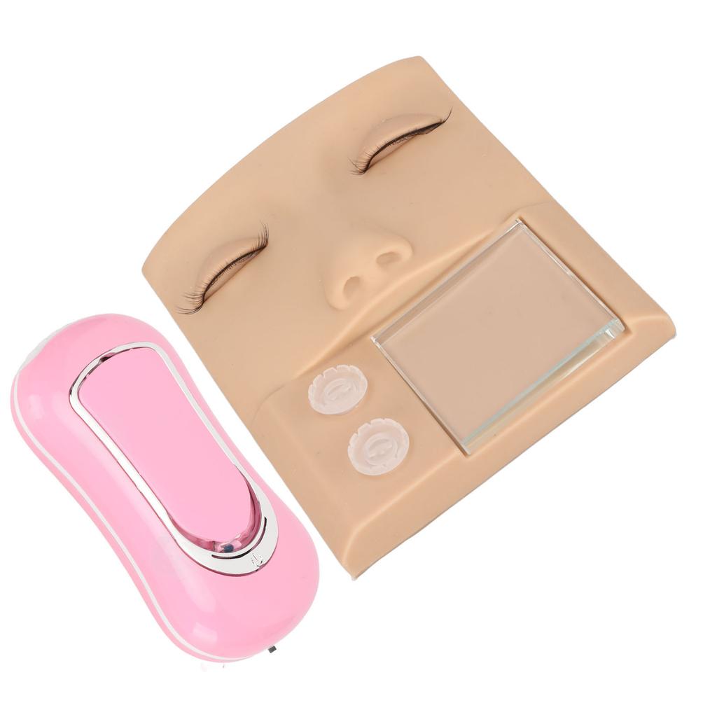 Silicone False Face Set Grafting Eyelash 3 In 1 Professional Practice Face Kit Simulate Skin