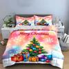 Christmas Tree with Gifts Print Bedding Duvet Cover Set Duvet Cover Pillowcases  (1*Duvet Cover 2*Pillowcases, without duvet insert)