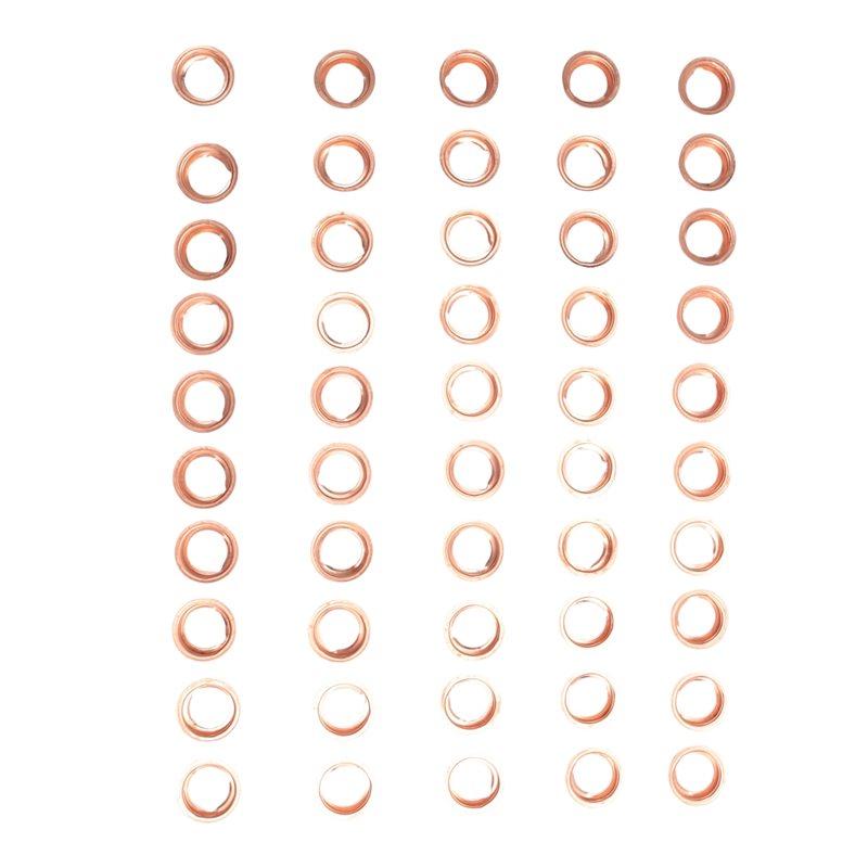L17A-50Pcs Engine Oil Drain Plug Seal Washer Gasket Rings For Infiniti Nissan 1102601M02