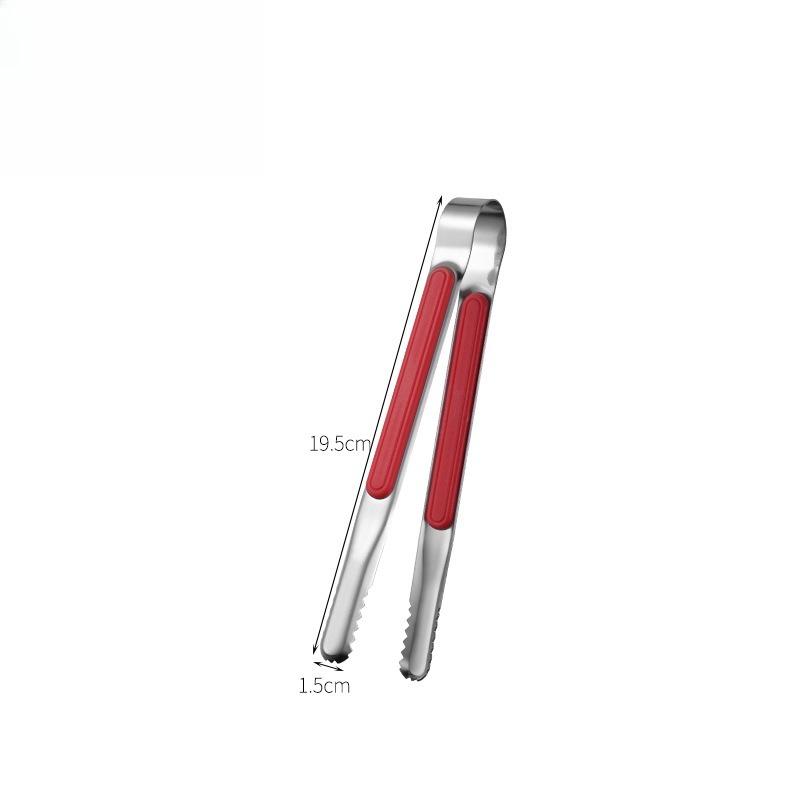 Stainless Steel Korean Barbecue Tongs, Japanese Cuisine Food Tongs, Restaurant Public Barbecue Bread Tongs