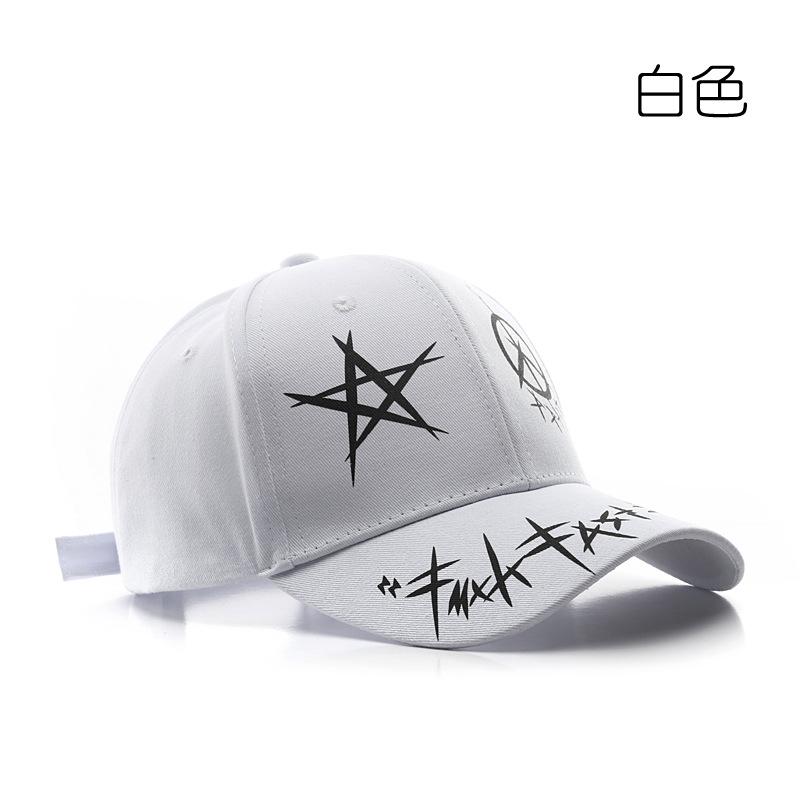

Модная бейсбольная кепка с вышивкой, летняя уличная регулируемая шляпа в стиле хип-хоп, шляпа Snapback с костями белый