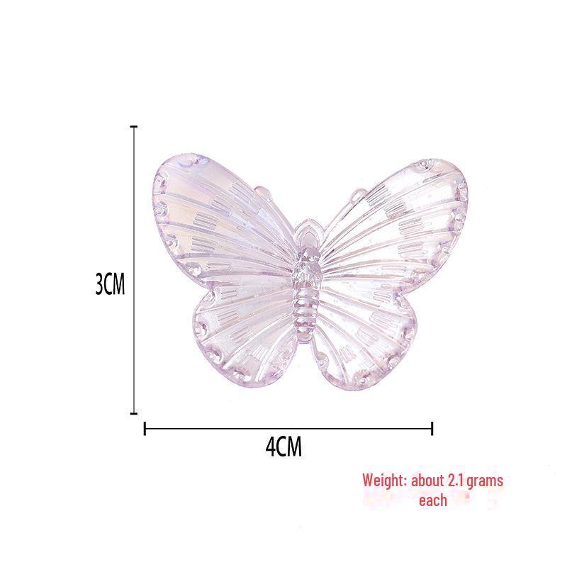 AB Butterfly Resin Accessories: Electroplating DIY Cream Glue for Mobile Case & Headdress Crafting