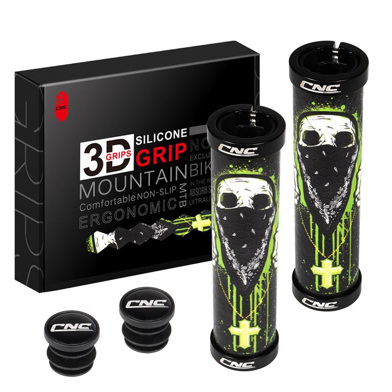Manopole CNC per Mountain Bike Gel Manopola MTB Silicone Lock-On Manubrio Bicicletta Manopole Accessori Ciclismo Pezzi