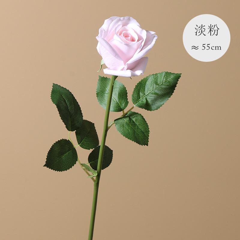 High Imitation Rose Single Touch Moisturizing Rose Wedding Home Decoration Bouquet Ornament Rose Bud
