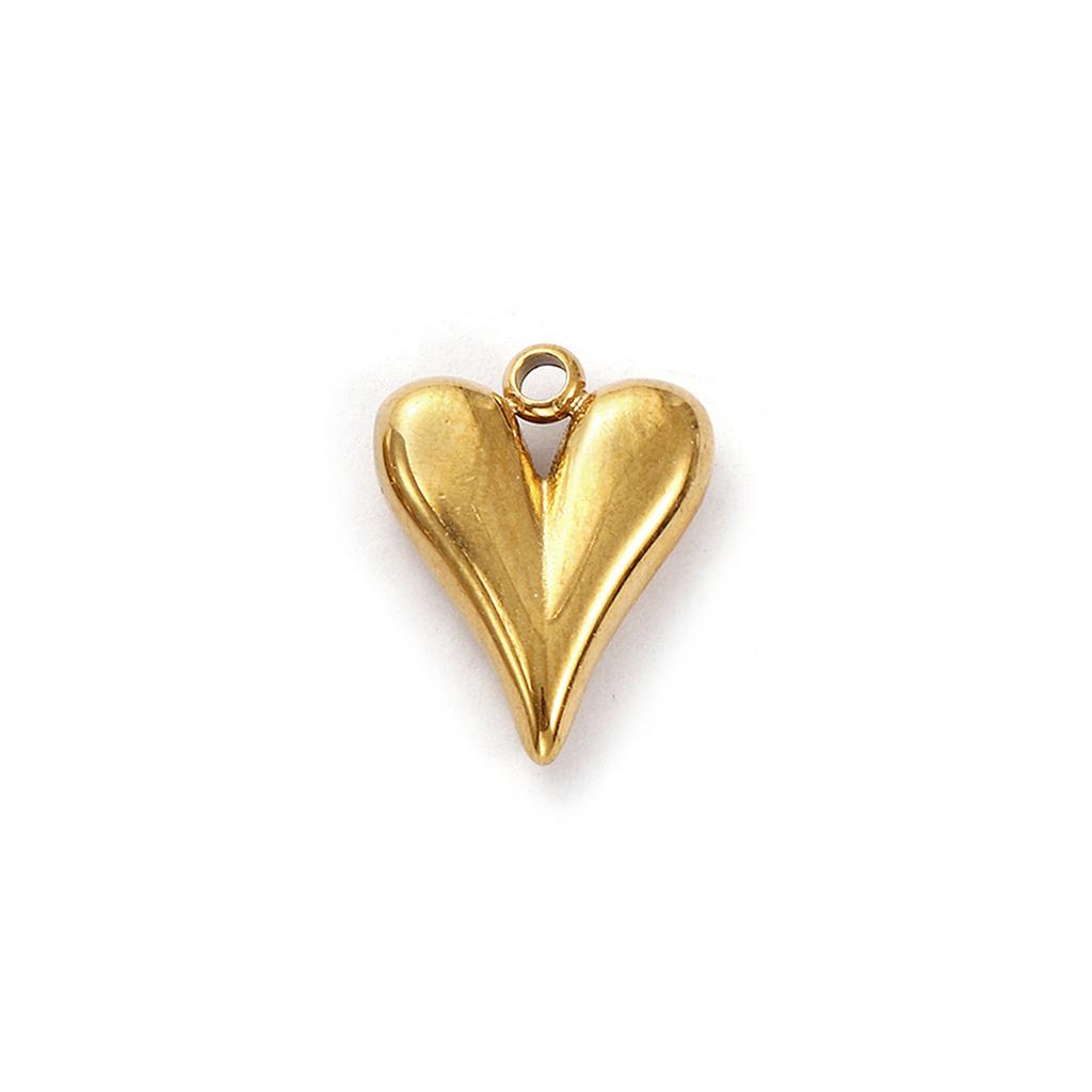 2 Piece 304 Stainless Steel Valentine's Day Charms Multicolor Heart Pendants For DIY Necklace Bracelet Jewelry Making Findings