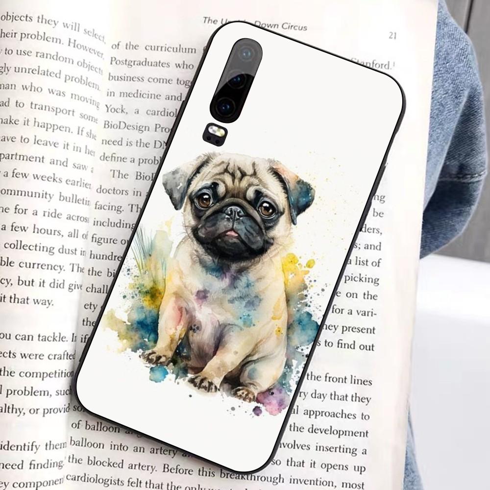 French Bulldog Dog Pug Phone Case For Huawei Honor 10 Lite 9 20 7A 9X 30 50 60 70 Pro Plus Soft Silicone Cover