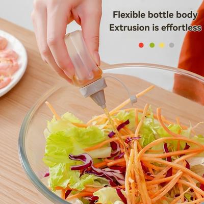 4 Stück Gewürzbox /Marmeladen-Quetschflasche /Vorratsdose Grill-Gewürzbox Viererpack Haushalt Saucenflasche Versiegelt Aufbewahrung Einfach Frisch