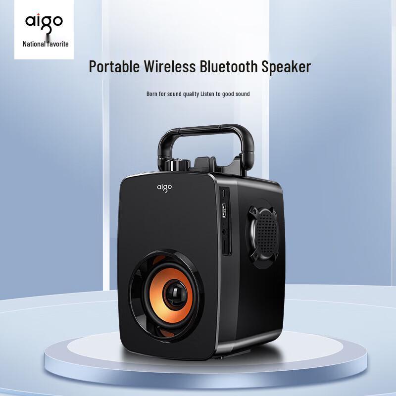 Aigo T115 Premium Portable Bluetooth Speaker CN Plug (adapter Included) (CN Version)