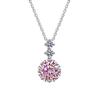 Sterling Silver Simulated Moissanite Snowflake Pendant Necklace for Women - Elegant Fashion Jewelry