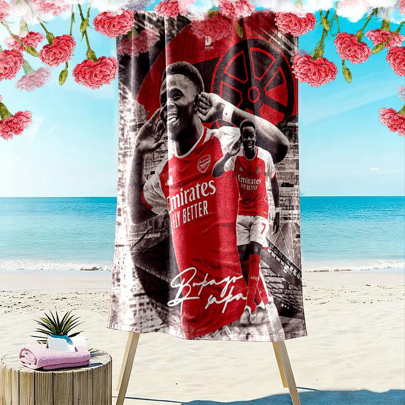 Bukayo Saka GOAT Beach Towel, Large Soft Quick Dry Towel for Beach Camping Swimming