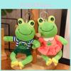 Frog Bear Donkey Turtle Plush Keychain Bag Decoration Pendant Gift 12cm
