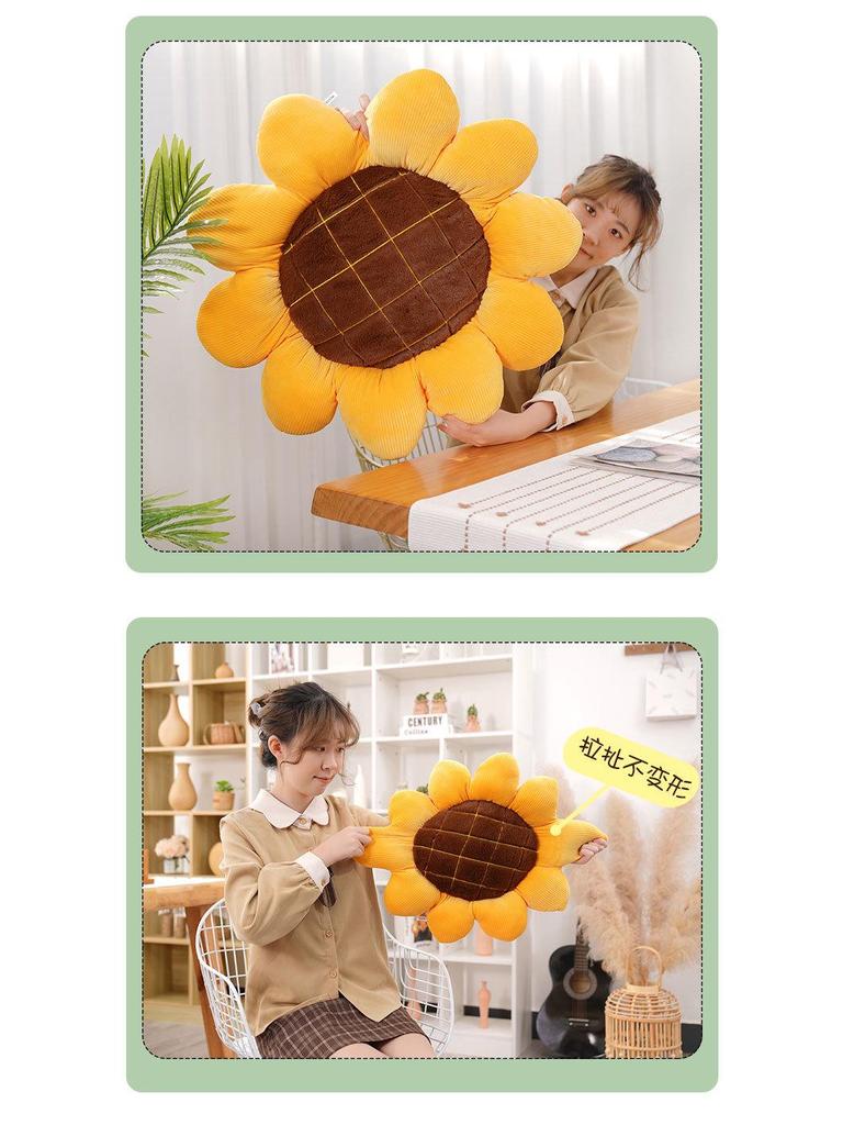 Sunflower Sofa Pillow: Plush Toy, Car Seat Cushion, Photo Prop, Birthday Gift